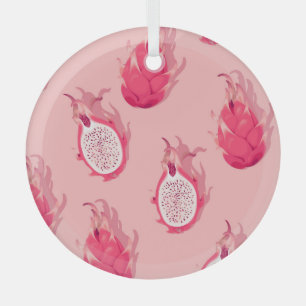 Drachenfrucht: Hohes Detail Nahtlos Ornament Aus Glas
