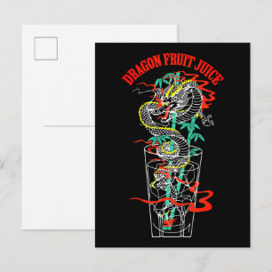 Drachenfrucht-Saft Postkarte