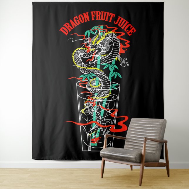 Drachenfrucht-Saft Wandteppich (Beispiel)