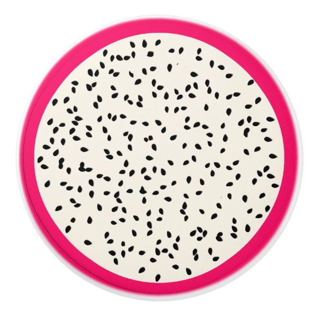 Drachenfrucht, stylisiert keramikknauf (Vorderseite)