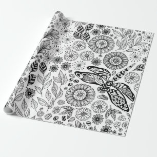 Drachengarten Geschenkpapier
