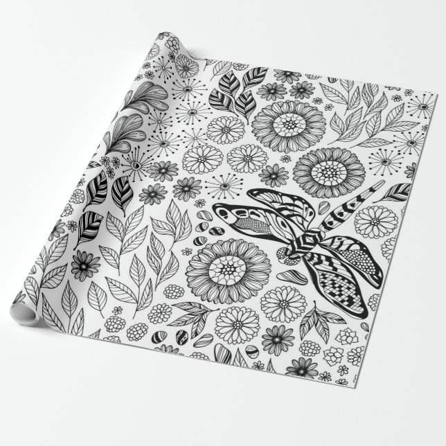 Drachengarten Geschenkpapier (Ungerollt)