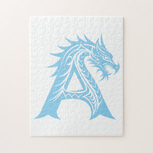 Drachengestalteter Buchstabe A, Drachenschrift, Mo