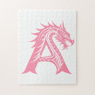 Drachengestalteter Buchstabe A, Dragonalphabet, Mo