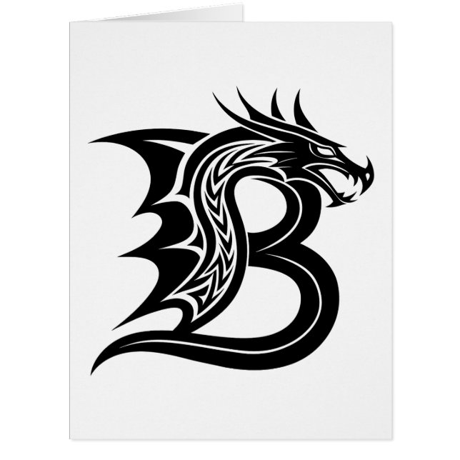 Drachengestalteter Buchstabe B, Dragonalphabet, Mo (Vorderseite)