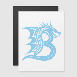 Drachengestalteter Buchstabe B, Dragonalphabet, Mo Magneteinladung