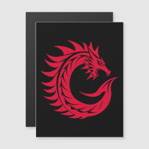 Drachengestalteter Buchstabe C, Dragenalphabet, Mo Magneteinladung