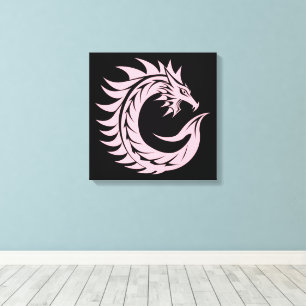 Drachengestalteter Buchstabe C, Dragonalphabet, Mo Leinwanddruck