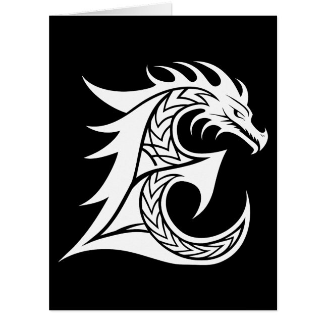 Drachengestalteter Buchstabe E, Drachenalphabet, M (Vorderseite)
