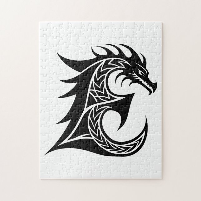 Drachengestalteter Buchstabe E, Drachenschrift, Mo (Vertikal)