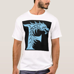 Drachengestalteter Buchstabe F, Drachenschrift, Mo T-Shirt