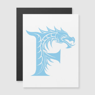 Drachengestalteter Buchstabe F, Dragonalphabet, Mo Magneteinladung