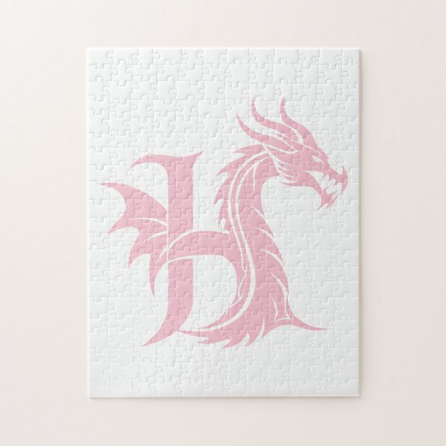 Drachengestalteter Buchstabe H, Drachenalphabet, M (Vertikal)