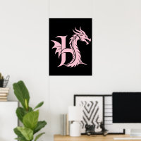 Drachengestalteter Buchstabe H, Dragonalphabet, Mo