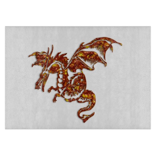 Drachenglas Schneidebrett (Vorderseite)