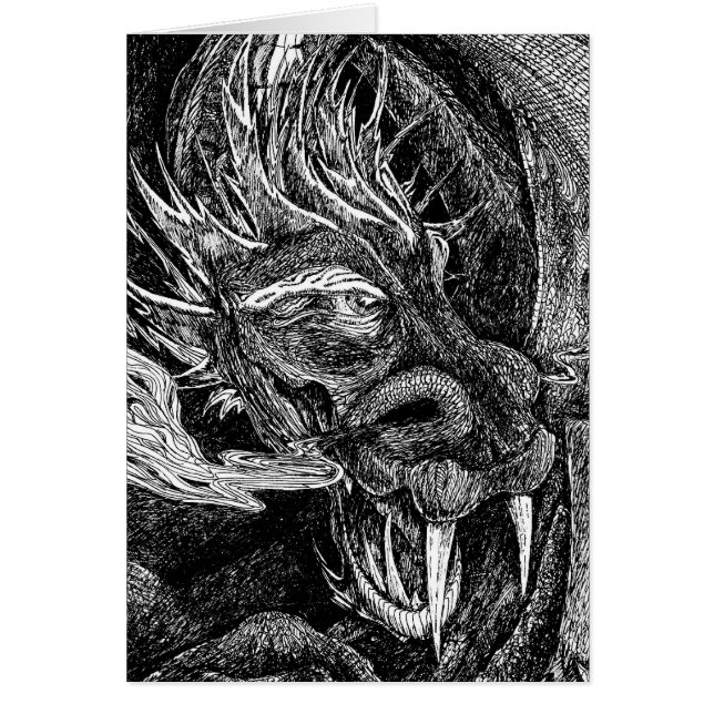 Drachengrüßkarte (Vorne)