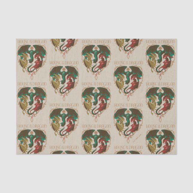 Drachenhaus | Drachenschild Seidenpapier (Vorderseite)