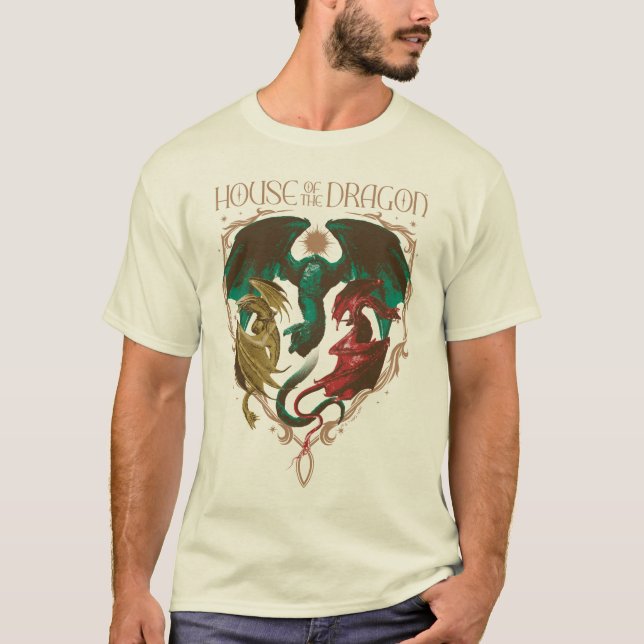 Drachenhaus | Drachenschild T-Shirt (Vorderseite)
