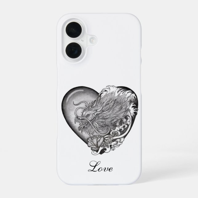 Drachenherz iPhone 16 Hülle (Rückseite)