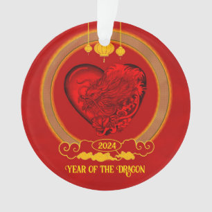 Drachenherz , Jahr des Drachen Ornament