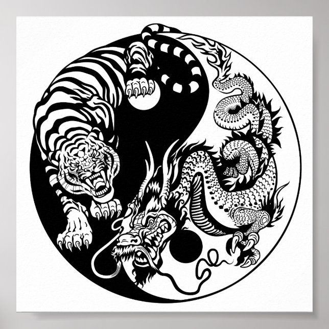 Drachenjang-Symbol Poster (Vorne)