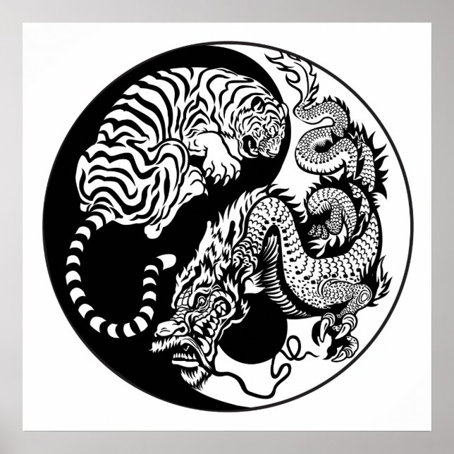 Drachenjang-Symbol Poster (Vorne)