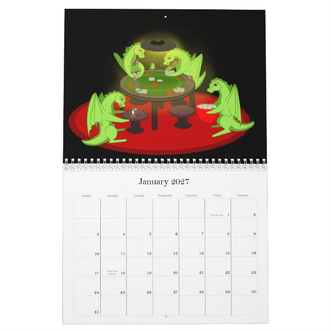 Drachenkalender Kalender (Jan 2027)
