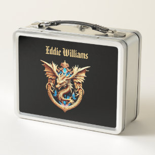 Drachenkamm-Metall-Lunchbox Metall Brotdose