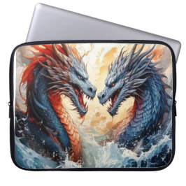 Drachenkampf Laptopschutzhülle