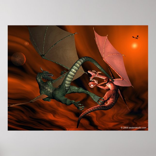 Drachenkampf Poster (Vorne)
