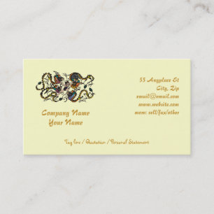 Drachenkämpfer kämpfen Drachen Visitenkarte