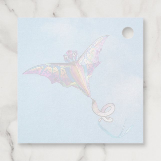 Drachenkite Geschenkanhänger (Rückseite)