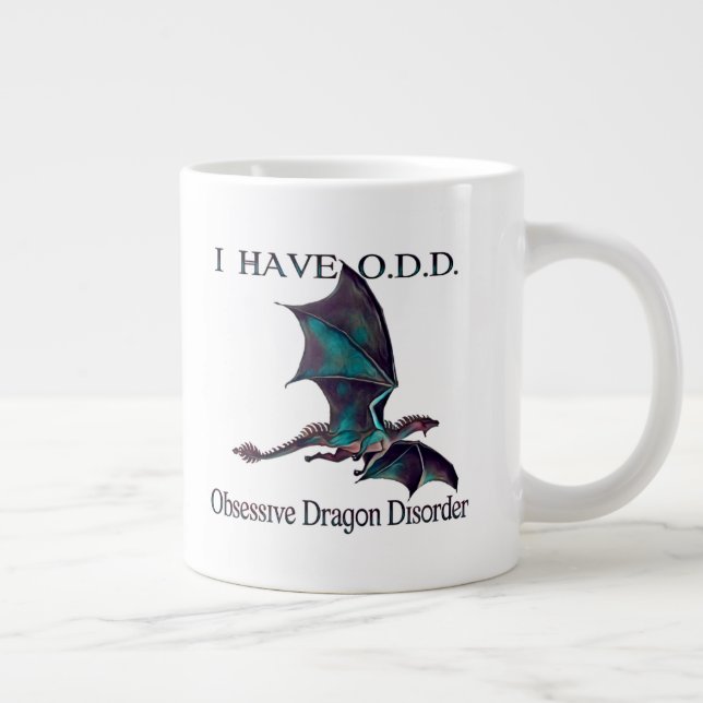 Drachenliebhaber Mug Jumbo 20oz Jumbo-Tasse (Rechts)