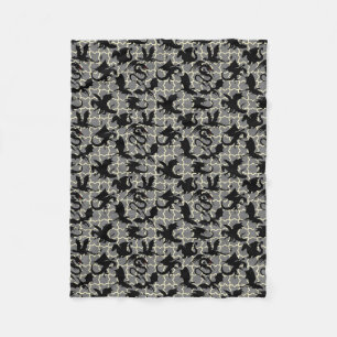 Drachenmuster 01.wx4x4.blue Gray BG Fleecedecke