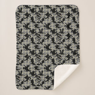 Drachenmuster 01.wx4x4.blue Gray BG Sherpadecke