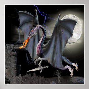 Drachenplakat Poster