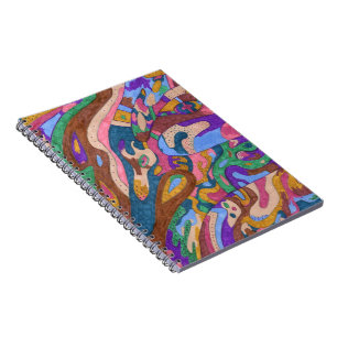 "Drachenritt" Original Abstrakt Notizblock