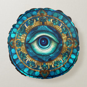 Drachens Auge Rundes Kissen