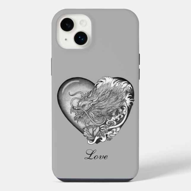 Drachens Herz iPhone 14 Plus Hülle (Rückseite)