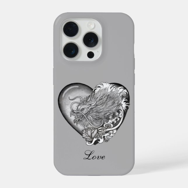 Drachens Herz iPhone 15 Pro Hülle (Rückseite)