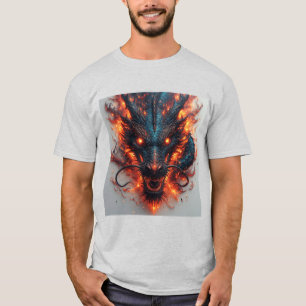 Drachenschädel mit wilden Augen T-Shirt