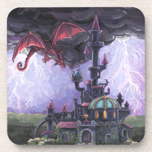 Drachenschloss Getränkeuntersetzer