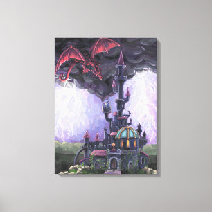 Drachenschloss Leinwanddruck