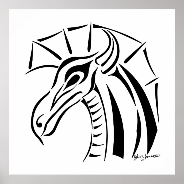 Drachenschrift Poster (Vorne)