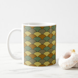 Drachenschuppen, Fächer, Wellen, Seigaiha, Tarnung Kaffeetasse