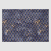 Drachenskala für Glitzern der Marine und Gold