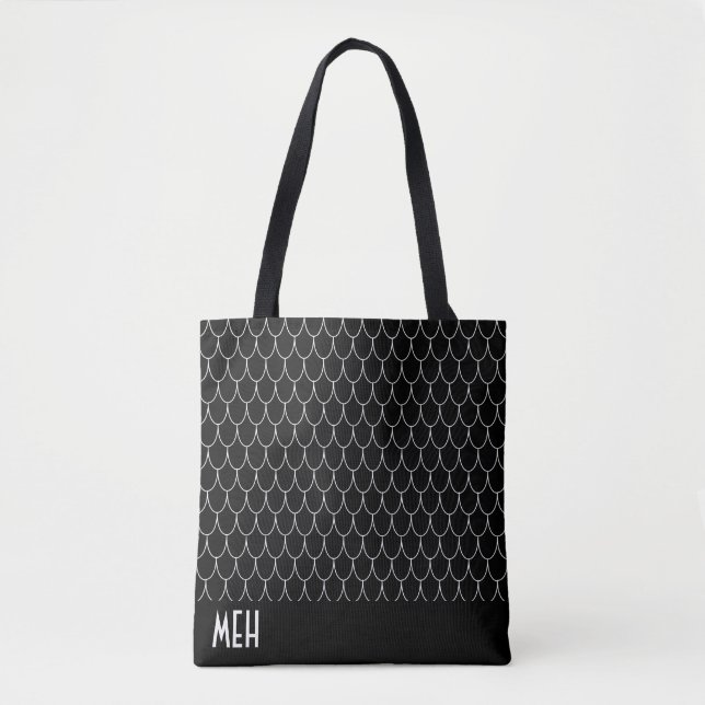 Drachenskala Kleinere Monogramm Tasche (Vorderseite)
