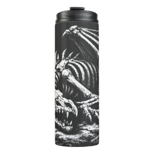 Drachenskelett — von BurnsInHell Thermosbecher