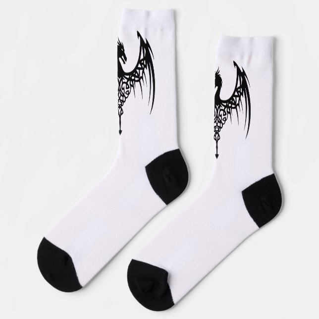 Drachensymbol-Socken Socken (Linkes Detail)