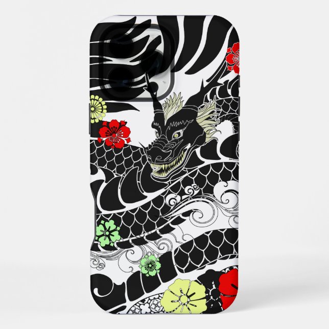 Drachentattoo iPhone 16 Pro Max Hülle (Rückseite)
